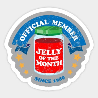 Jelly of the Month Club Distressed Sticker